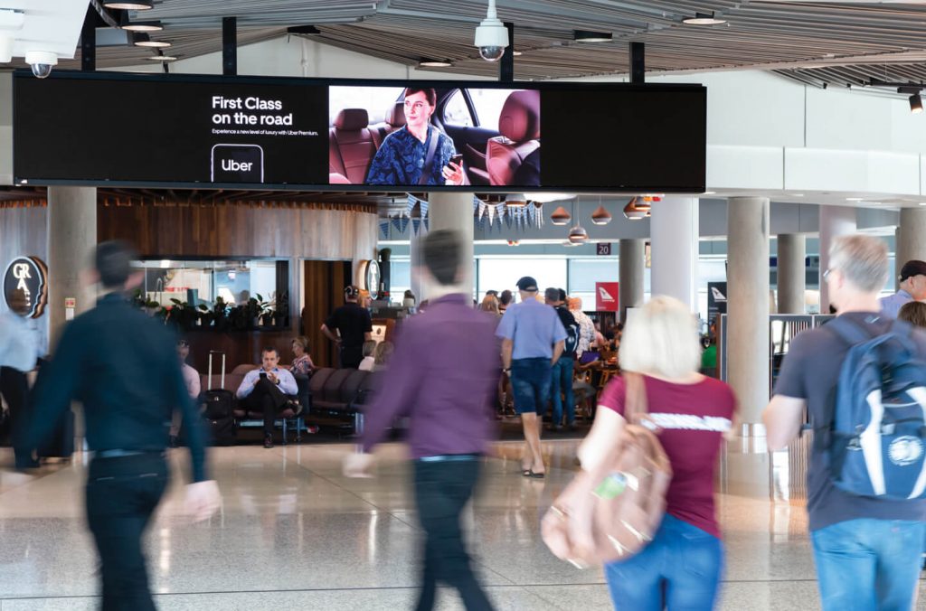 Brisbane Airport large digital billboard